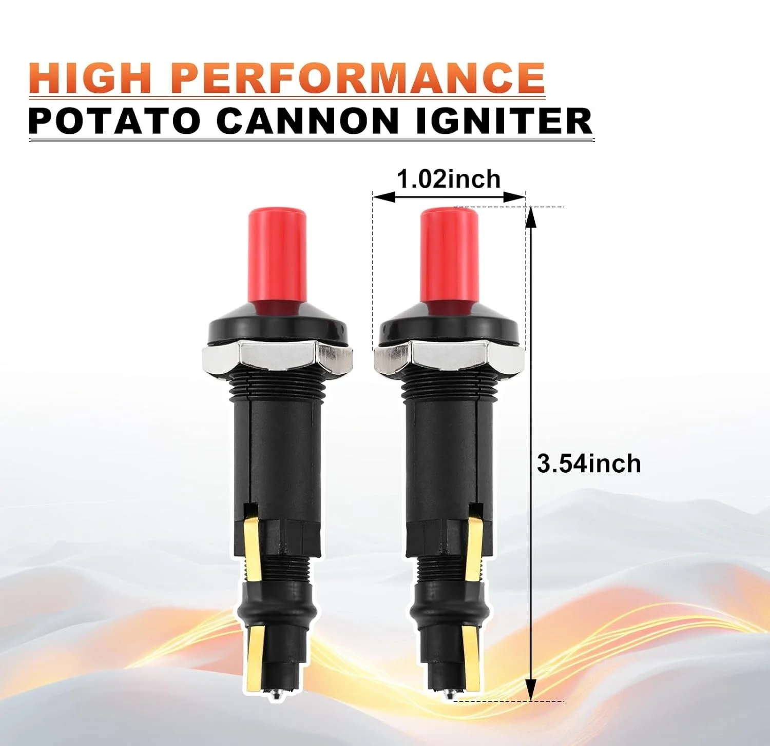 Potato gun igniter BBQ grills classical cannon igniter 18kv 9cm length 2.6cm diameter easy install propane LGP gas setups 2pcs