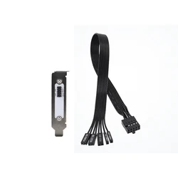 Motherboard External Power Switch with LED and Restart Button for 0.3m (Half Height)