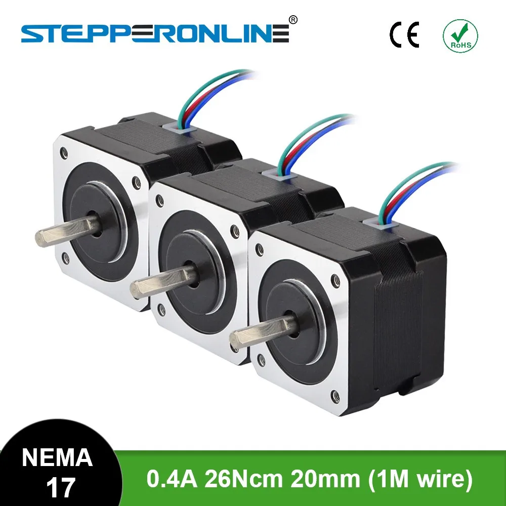 42bygh 26ncm (36.8oz.in) 0.4a 4-lead stepping motor para impressora cnc 3d xyz