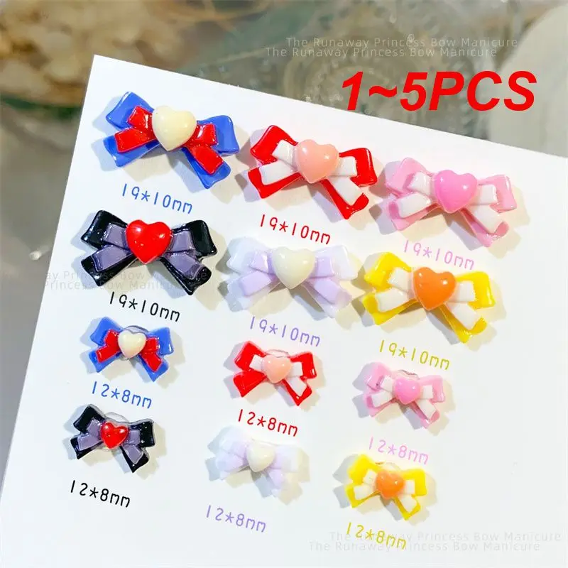 

1 ~ 5 шт. яркий маникюрный высококачественный материал бант красочный мультфильм принцесса ветер водонепроницаемый Маникюр кристалл украшение для ногтей