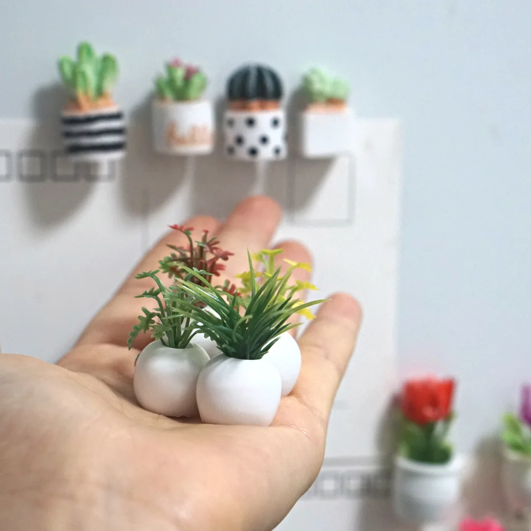 Pflanzenstile Kühlschrankmagnete aus Harz: Handgefertigte Dekoration für Kühlschrank, Tafel und Whiteboard