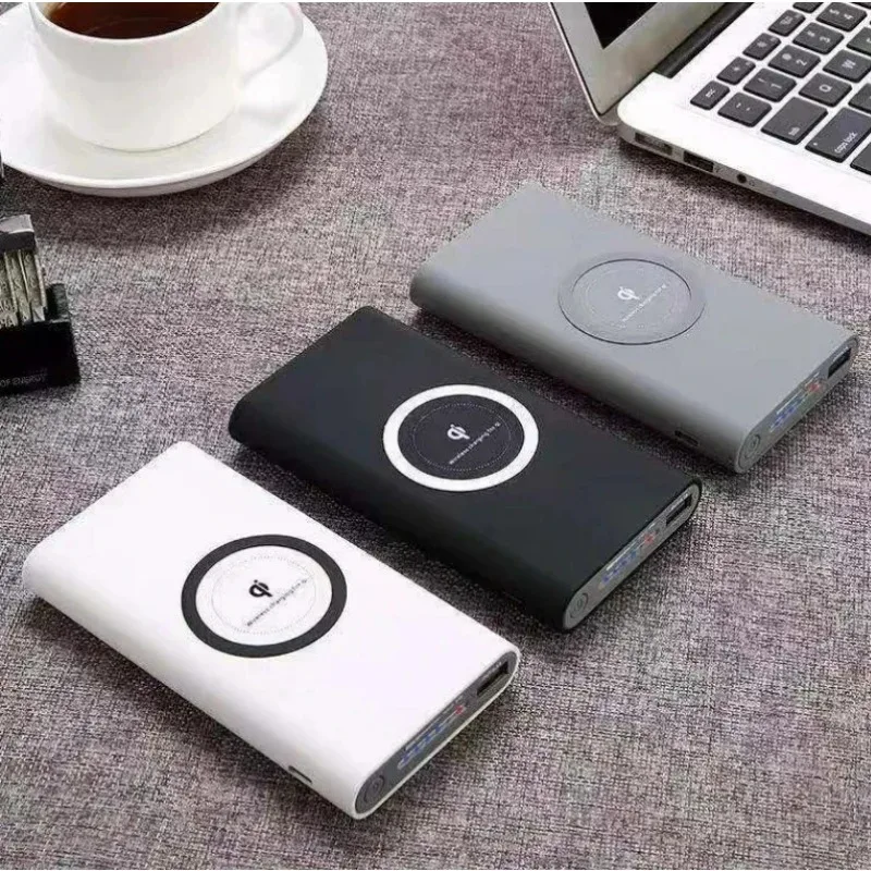 

10000mAh High Capacity Power Bank Wireless Fast Charging Type-c Portable External Battery Charger for IPhone Samsung Huawei