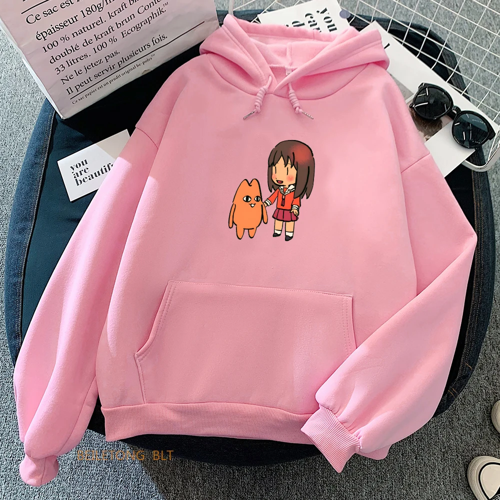 

Ayumu Kasuga Osaka Aesthetic Hoodie WOMEN Kawaii/Cute Cartoon Manga/Comic Long Sleeve Sweatshirt Autumn/Winter O-neck Fleece Top