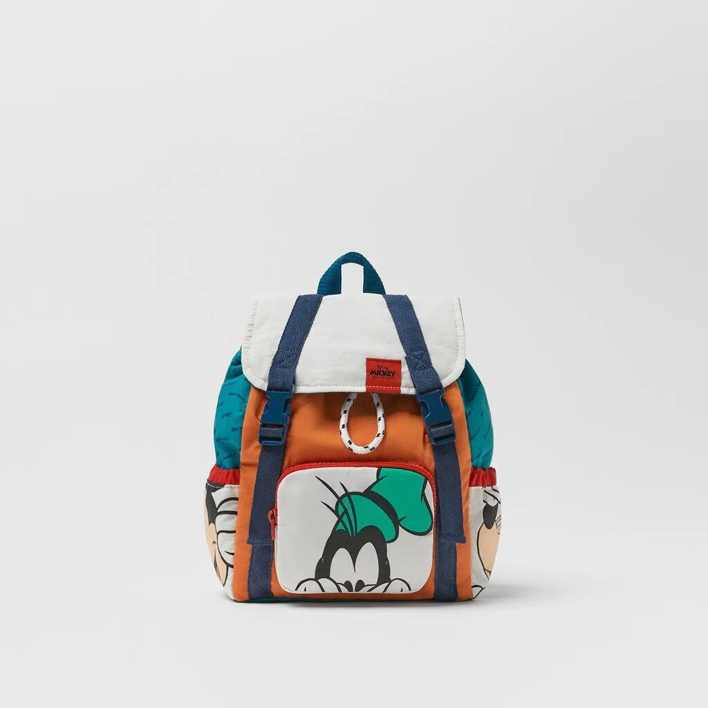

2022 Disney Women's Backpack Mickey Mouse Cartoon Pattern Large Capacity School Bag for Kindergarten Boy Girl Travel Bag Mochila
