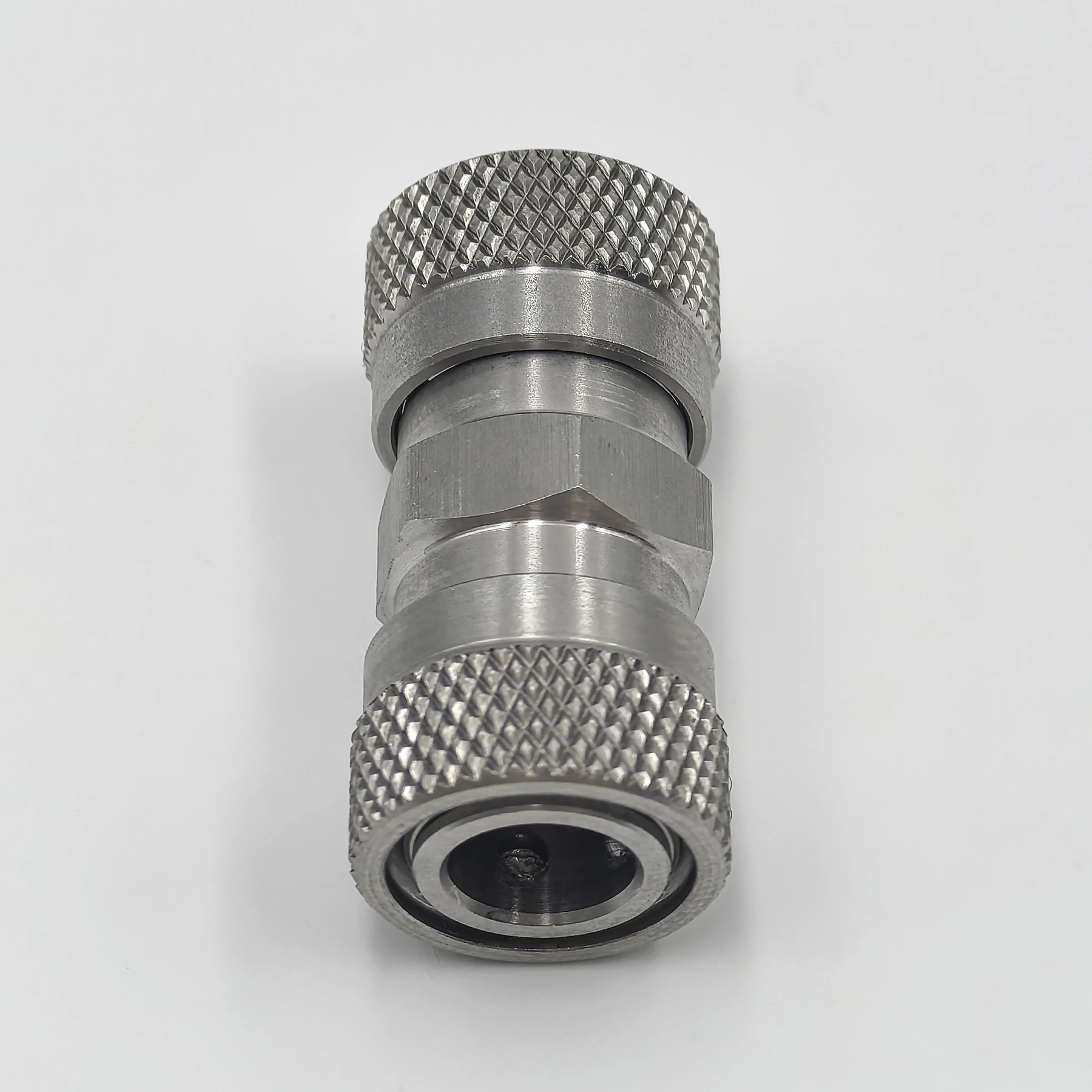 HPA 고압 액세서리 스테인레스 스틸 더블 암 필 니플, 양쪽 끝 암 퀵 분리 어댑터, 8mm