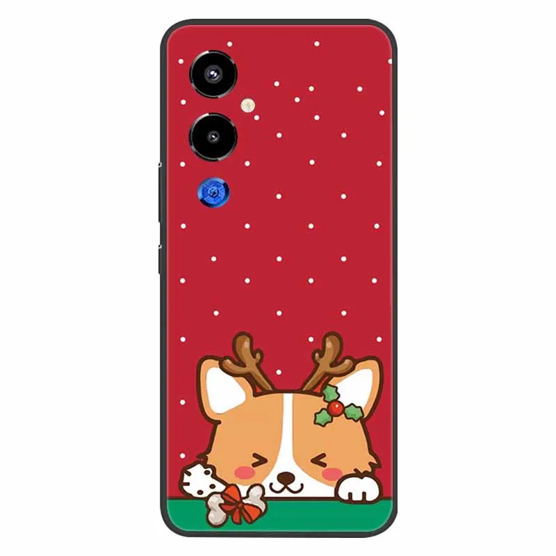 Christmas Silicone Soft TPU Phone Case - Festive Holiday Gift Cover