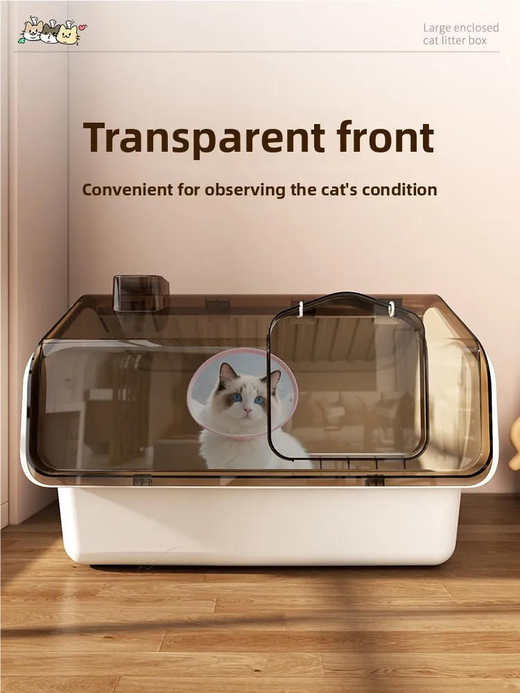 Automatic Self Cleaning Cat Litter Box For Large Cats Odor Control_voghion.com