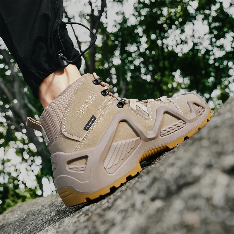 Climbing Hiking Shoes Ankle Men Outdoor Boots Tactical Boots Army Mens Military Desert Waterproof Work Safety Shoes
