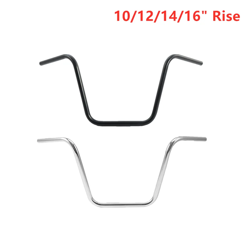

Motorcycle 10/12/14/16'' Rise 1" Ape Hanger Handlebar Fit For Harley Sportster XL Softail