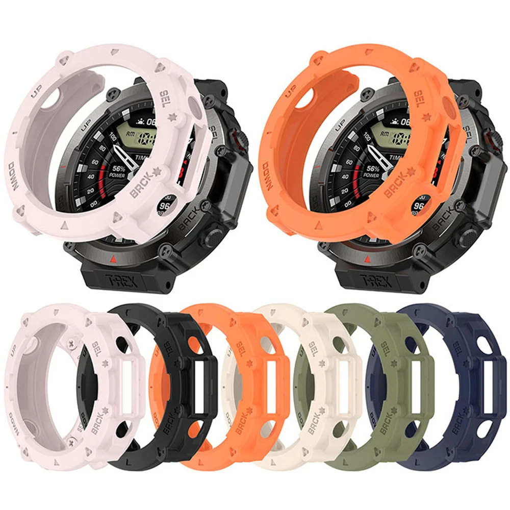 

For Amazfit T-Rex Ultra TPU Armor Skeleton Protective Case Watch Case Accessories