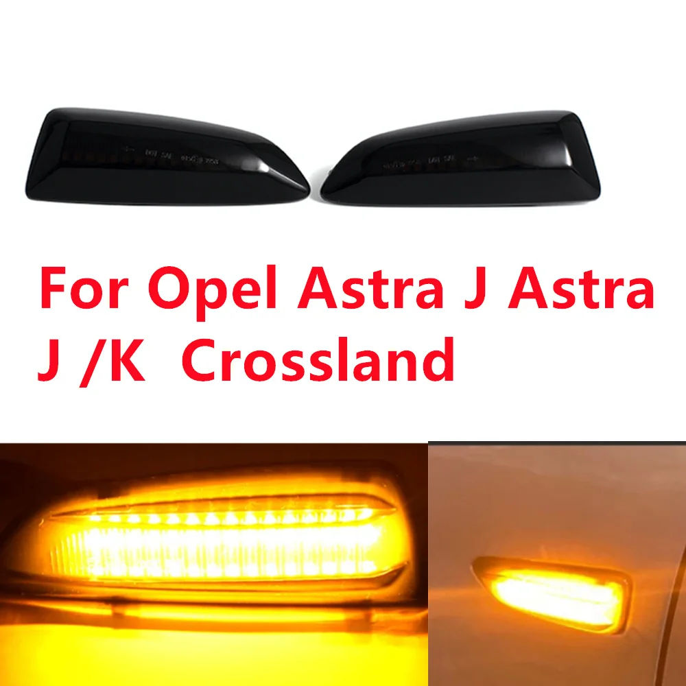 Luz Led Intermitente Secuencial Para Coche, Marcador Lateral Para Opel Astra J K 2015 Zafira C Insignia B Grandland X 2017, 2 Piezas