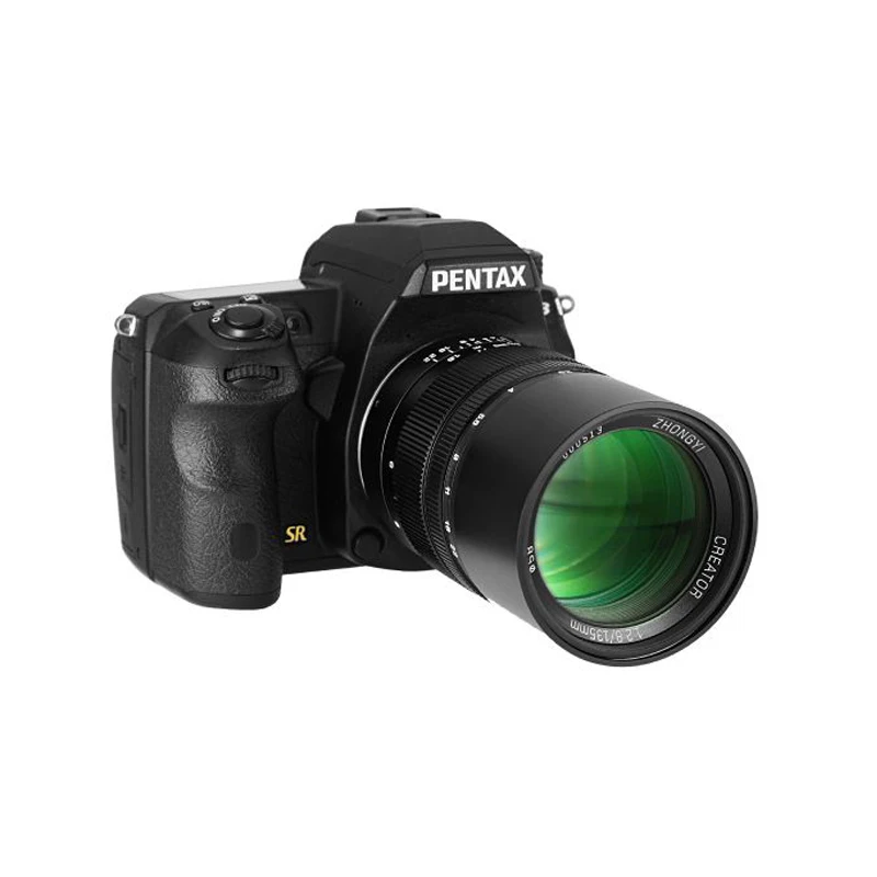 중이 옵틱스 135mm F2.8 II 수동 카메라 렌즈 (니콘 F, 캐논 EF, 후지필름 XF, 펜탁스 K, E L 마운트 미러리스 SLR 카메라용)