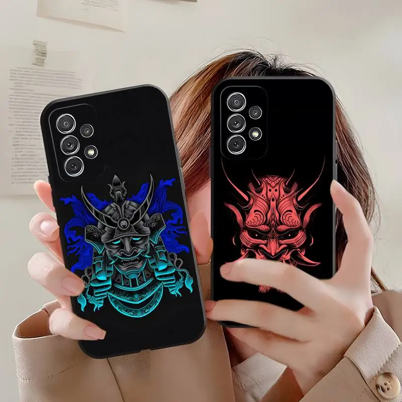 Custodia Per Telefono Samurai Demon Mask Fundas Per Samsung S20 Fe Lite S21 S30 Ultra S21Fes9 S10 E Plus Custodia Antiurto Macia