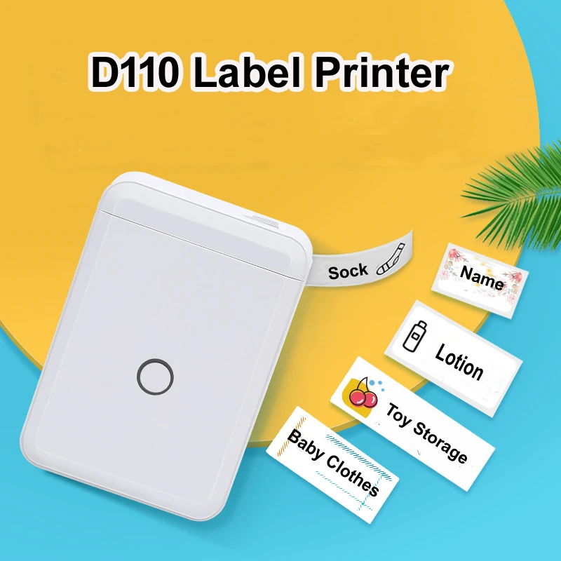 canon small photo printer NIIMBOT D110 Label Maker Machine Wireless Bluetooth Mini Pocket Thermal Label Printer Prince Tag Labeling Machine for Phone small compact printer