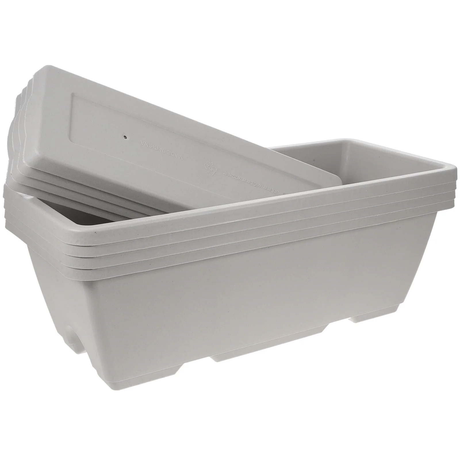 

4 Sets Flower Pots Household Window Frame Garden Rectangular Planter Extra Large Succulent Planting Container Nursery for