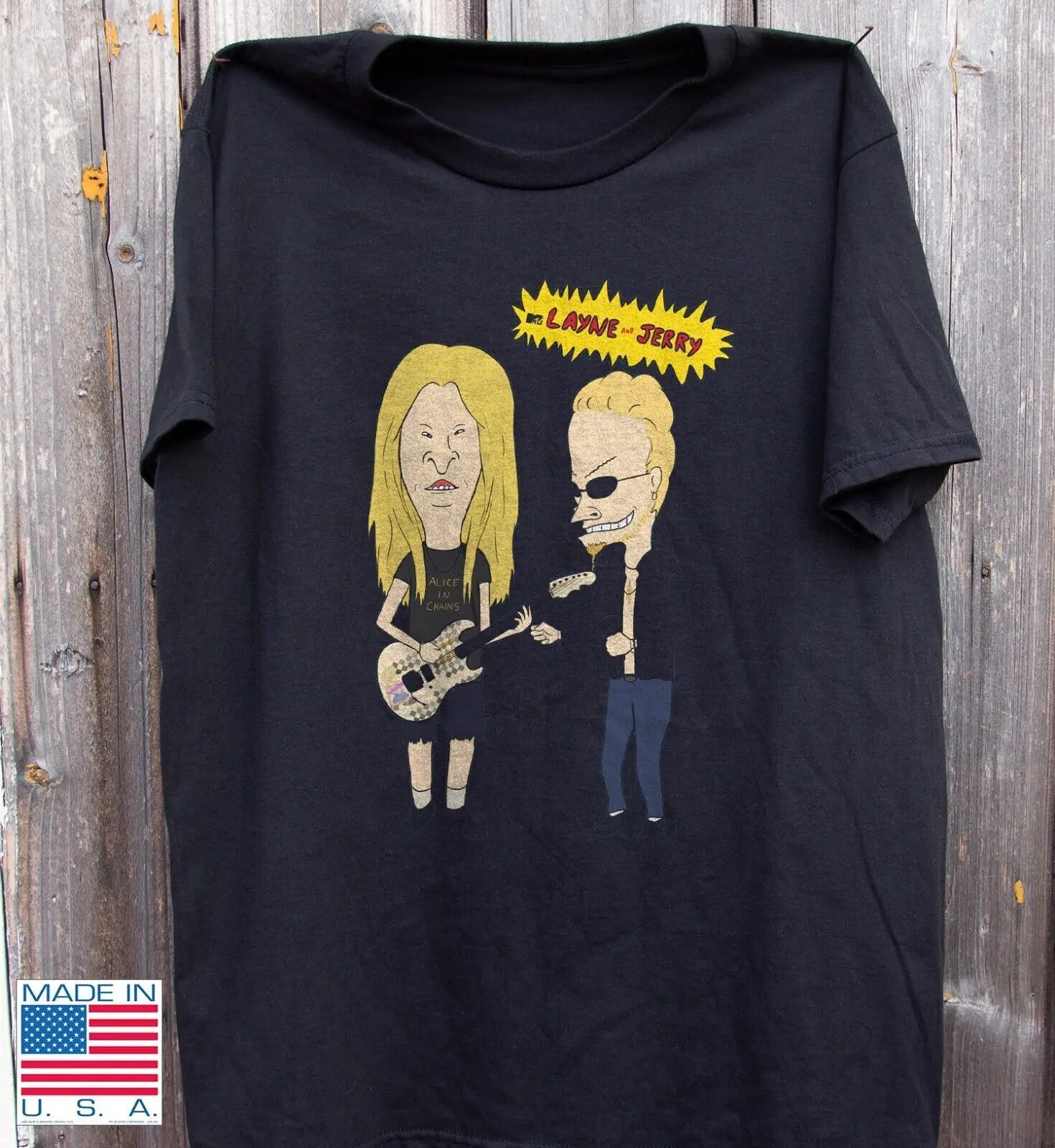 Limited Alice In Chains Alli Burchardt Rock Funny Black T-Shirt S-5Xl
