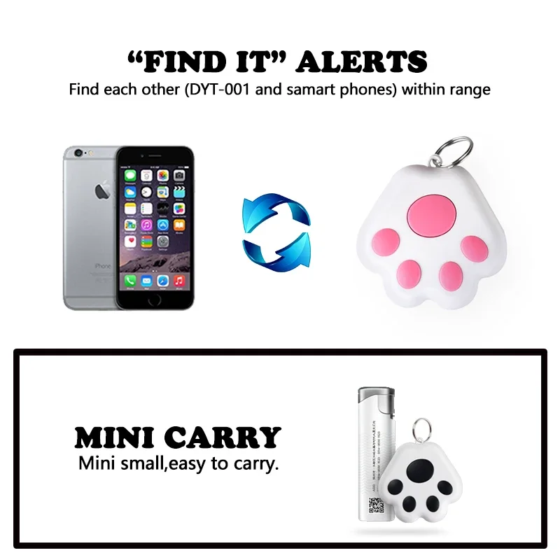 Smart Tag Global Locator Mini GPS Tracker Works with iOS Find My APP Anti-lost Finder Locator for Keys Wallet Car Pet Luggage