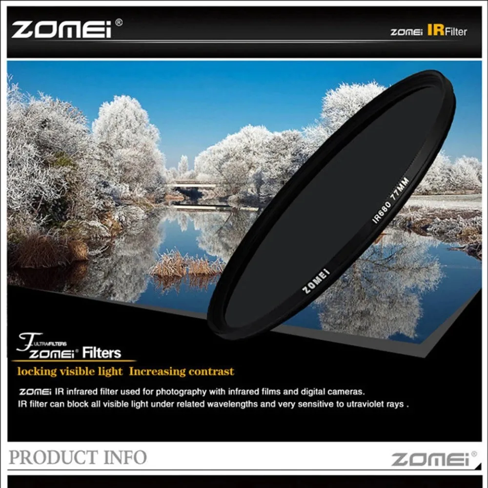 IR Filter Camera Lens Infrared Filter 680nm 720nm 760nm 850nm 950nm for SLR DSLR Camera Lens Nikon Canon camera lens filter photography filter