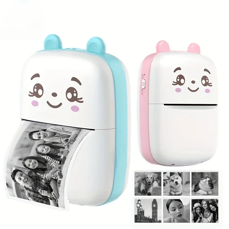 

Mini Printer for IPhone and Android Wireless Mini Photo Printer Label Portable BT Mini Thermal for Printing
