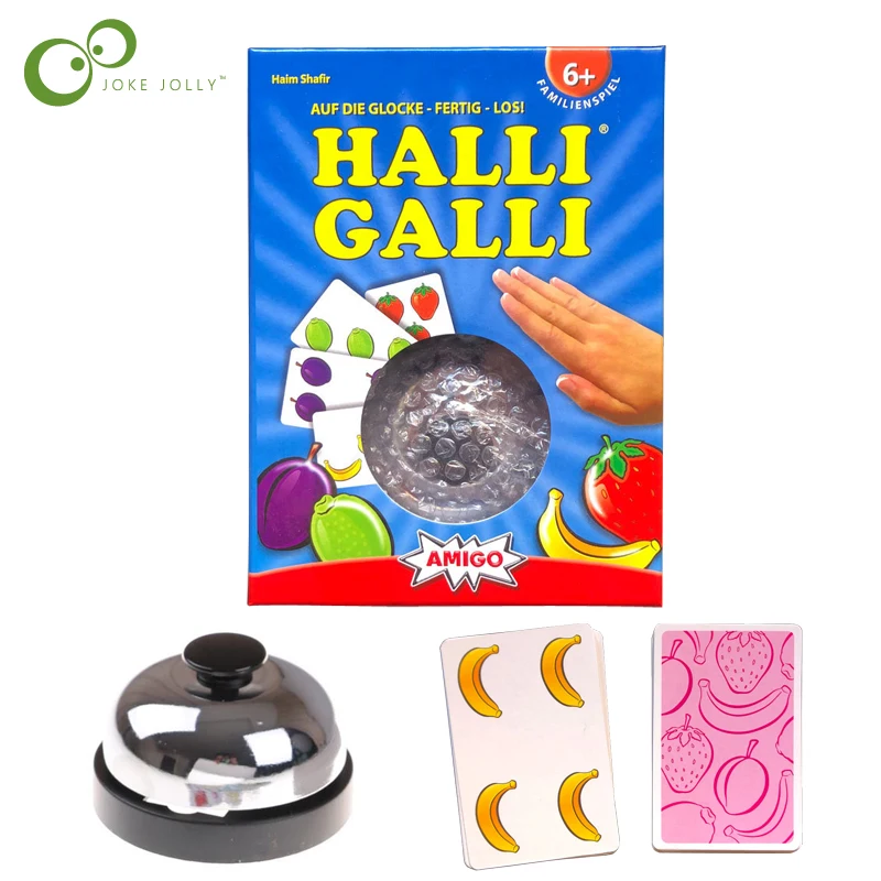 Halli Galli Tabletop Board Game Quick Response Family Leisure Party  Activity Educational Multiplayer Interactive Card Toy XPY
