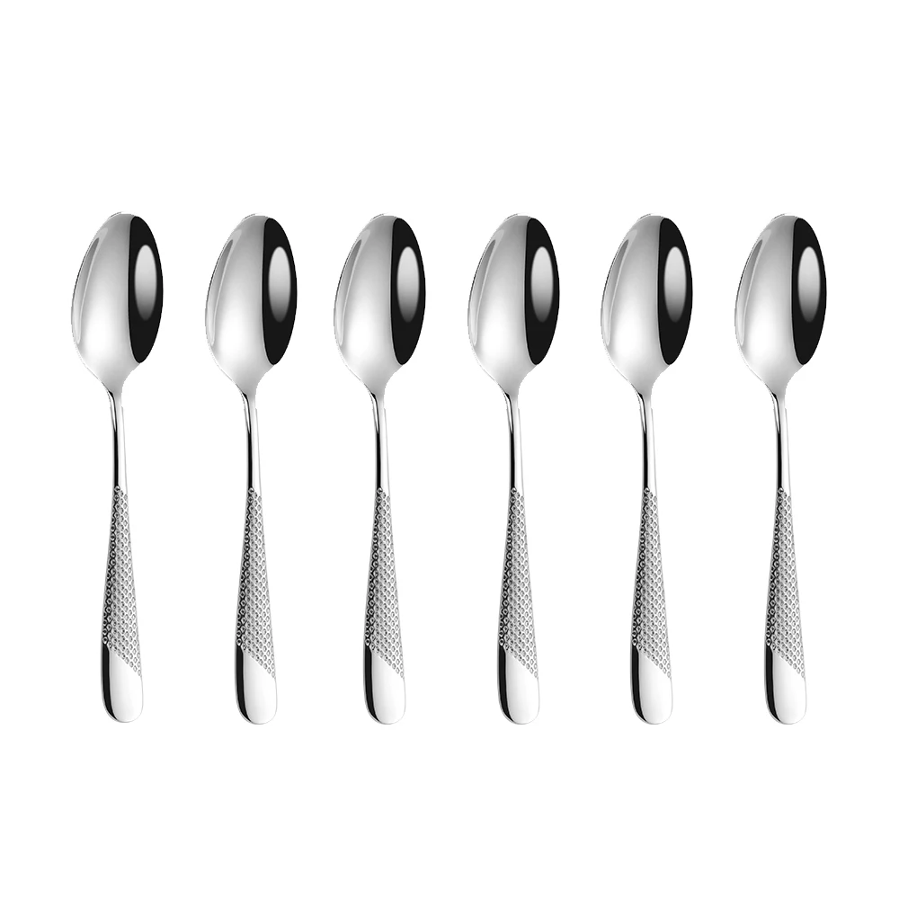 6 silver teaspoons