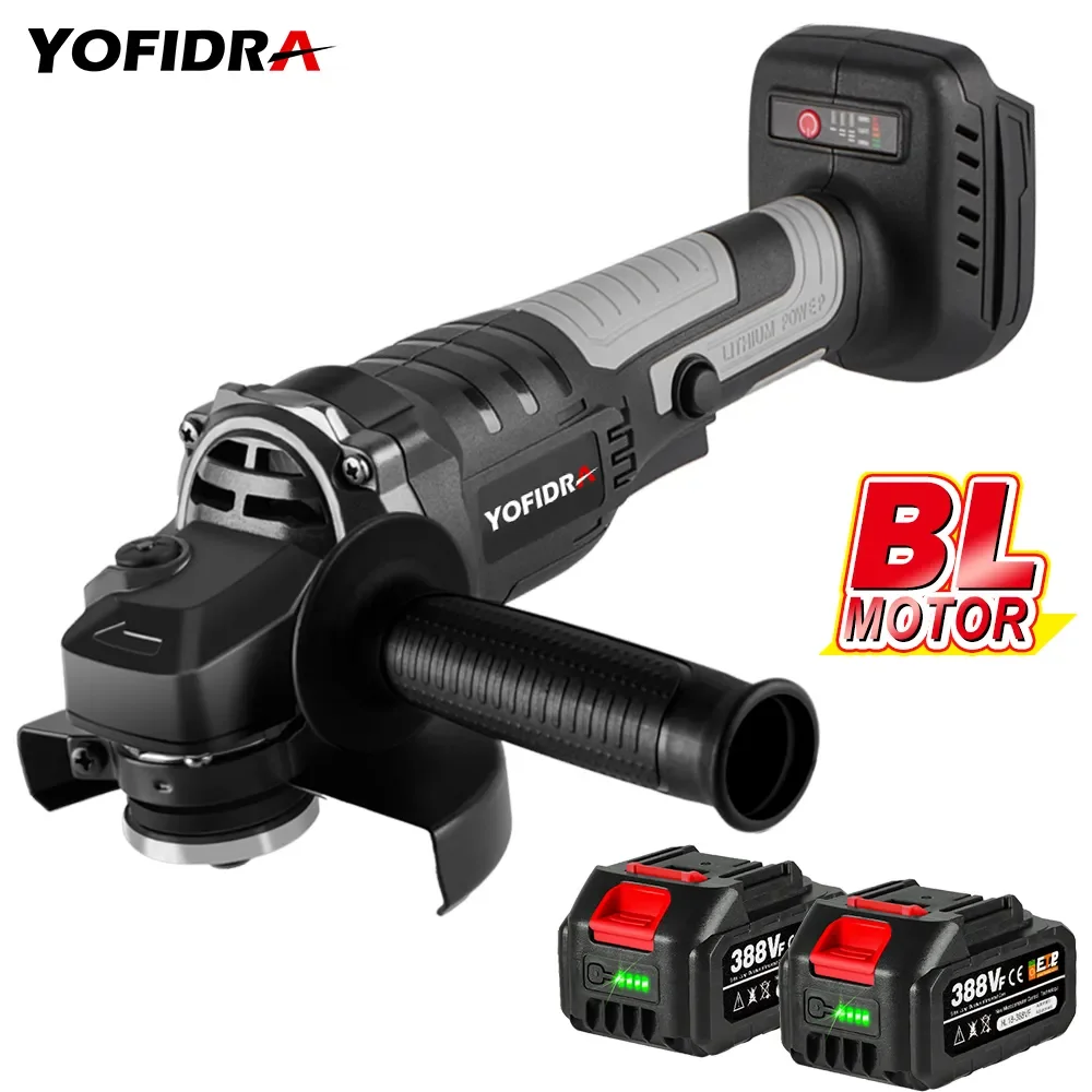 KATSU FIT-BAT 21V Draadloze haakse slijper 115mm 125mm Compact formaat voor snijden slijpen polijsten en slijpen, batterijen niet inbegrepen 102604