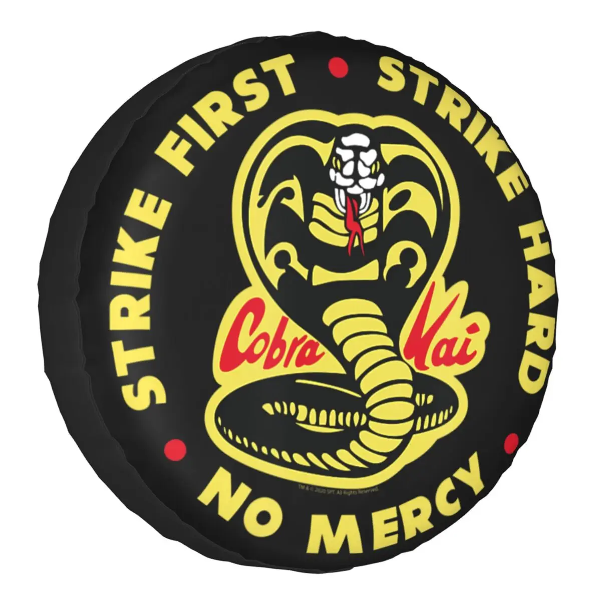 

Чехол для запасной шины Cobra Kai Strike для Wrangler, Jeep, RV, SUV, трейлера, карате, детского автомобильного колеса, защитные чехлы