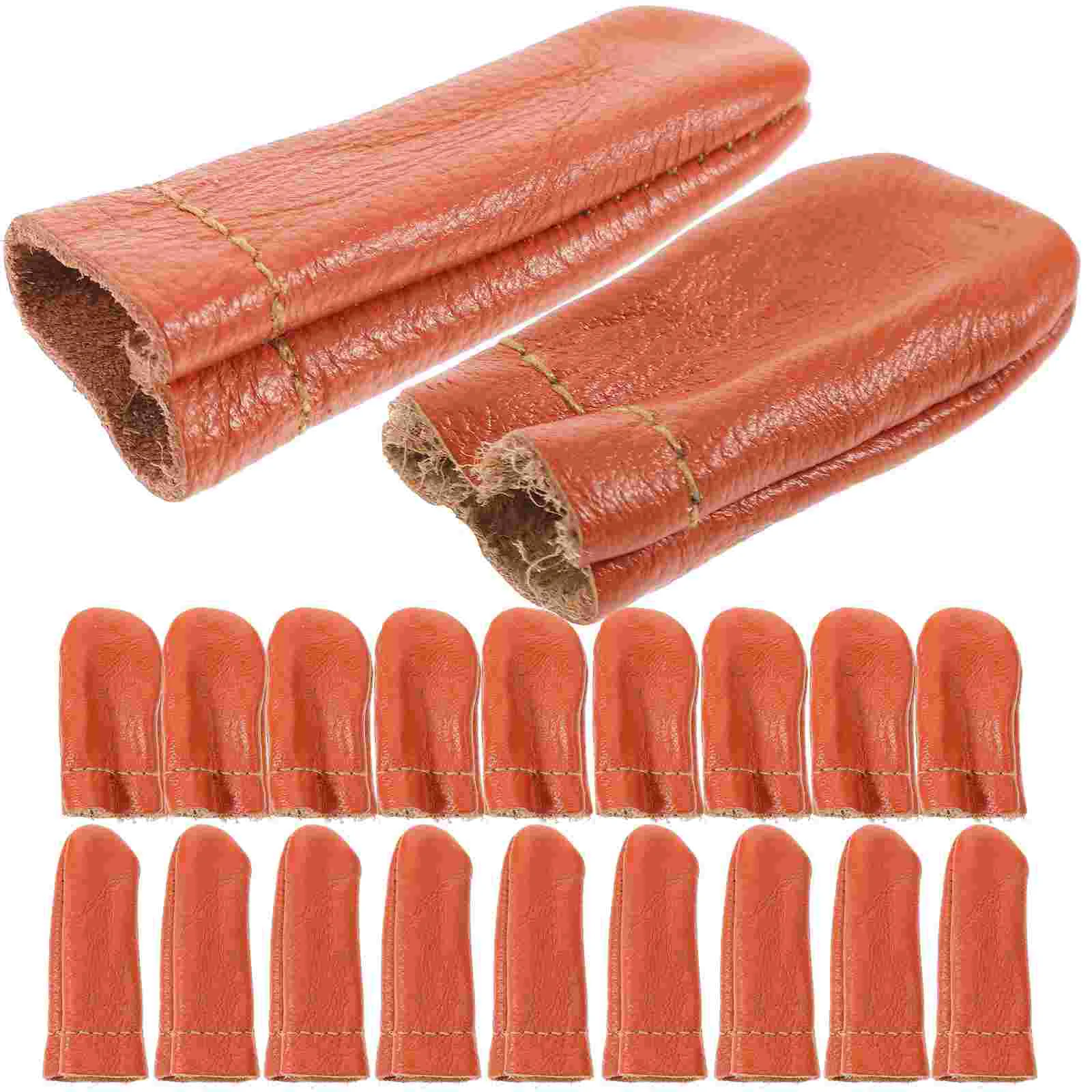 

20 Pcs Finger Cots Protectors for Sewing Crochet Tools Knitting Thimble DIY