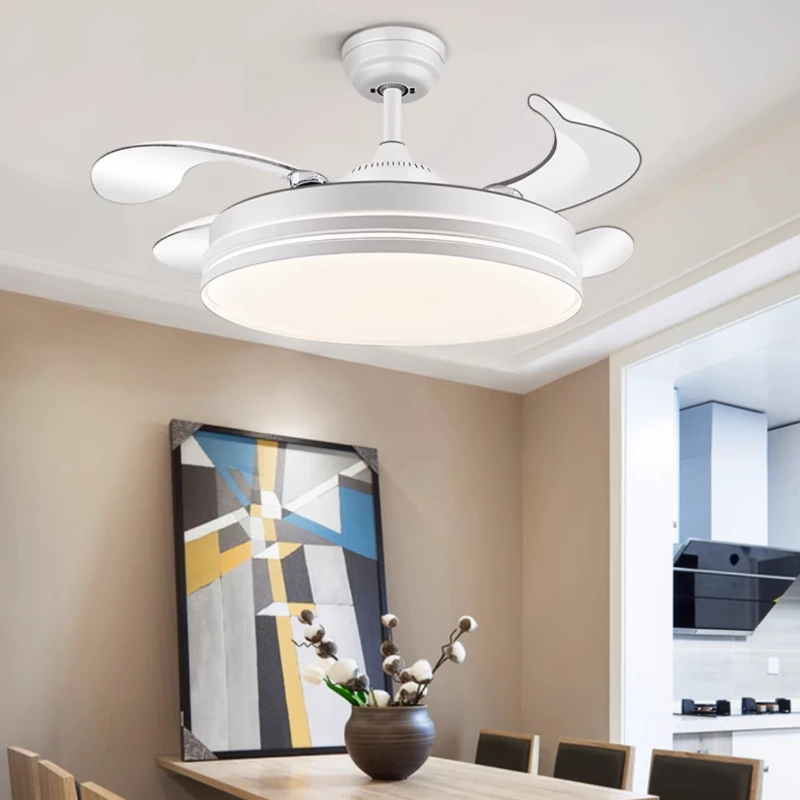 NewLEDCeilingFanLightSmartSwitchModernCeilingCeilingFanLamp