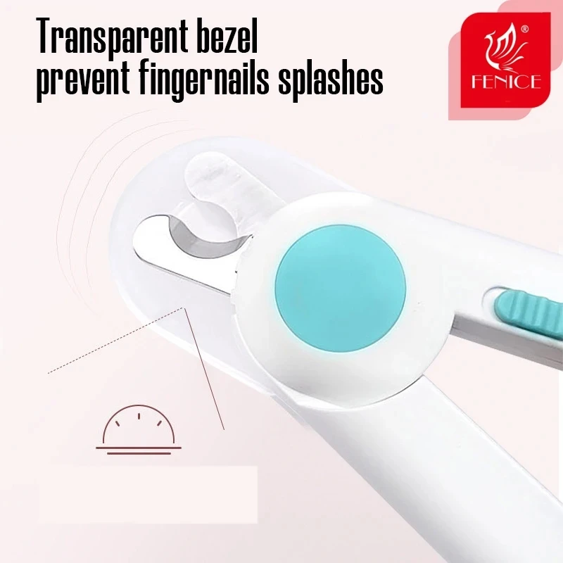Fenice Professional Pet Nail Clipper Scissors Pet Dog Cat Nail Toe Claw LED Light Trimmer for Animals