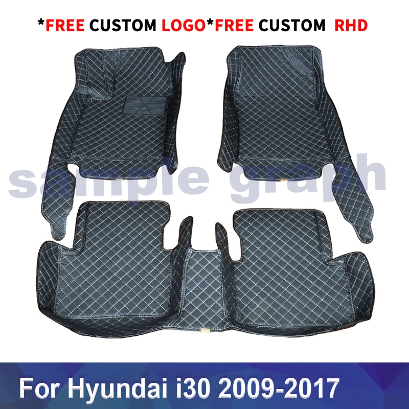 Автомобильные коврики на заказ для HYUNDAI i30 2009-2017 автомобильные накладки ног