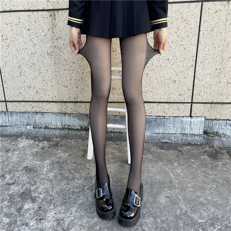 Factory Direct Supply Double-Layer Velvet Black Silk Autumn and Winter Superb Fleshcolor Pantynose Stockings Women's Thickened S