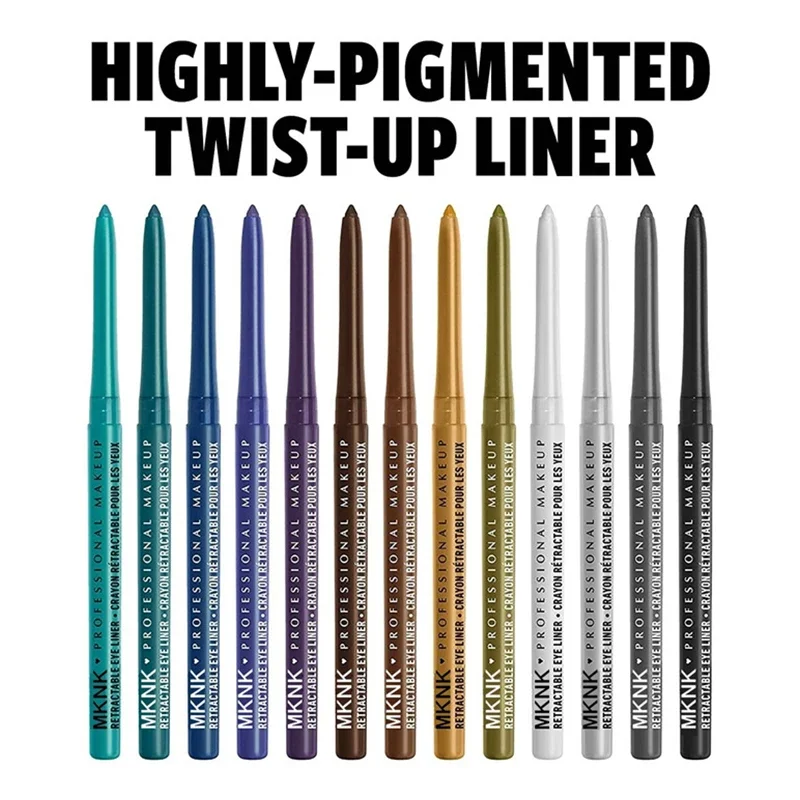 Waterproof Eyeliner Pencils Pen Smudge-Proof Long-Lasting Beginner-Friendly Eye Makeup High Pigment Black White eyeliner pencils,eyeliner pen