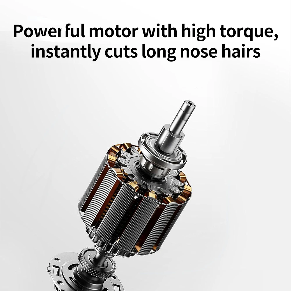 Xiaomi Mijia Electric Nose Hair Trimmer Removable Antibacterial Blade Hidden Protective Cover IPX5 Waterproof Type-C Charging 5