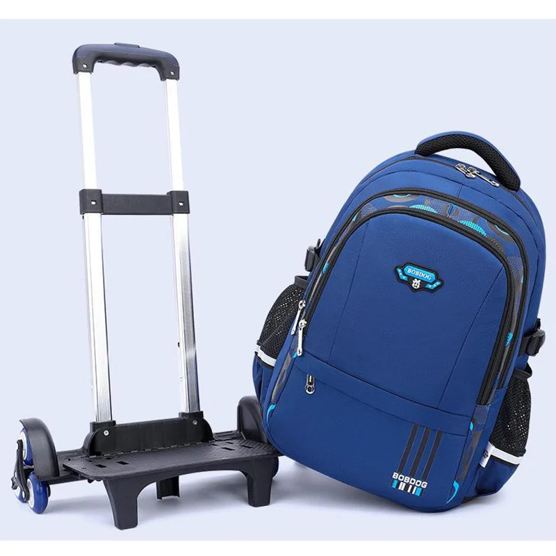 Children Trolley Schoolbags Waterproof Mochila Infantil Escolar Climb Stairs Cartable Wheeled Bagages Pour Enfants Nylon Plecak