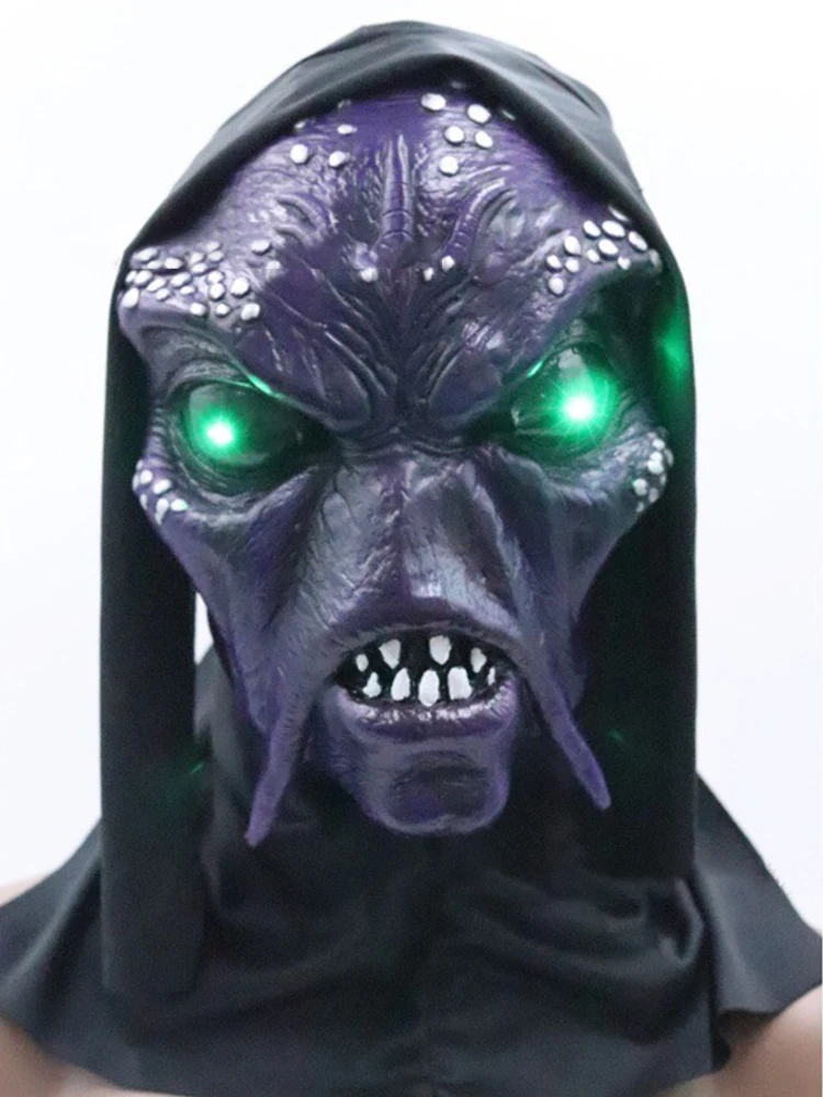 Halloween Maske Frau Mann Voller Kopf Gesicht Realistische Silikon Opa Oma Maske Simulation Liefert Party Cosplay Requisiten – Detail 5