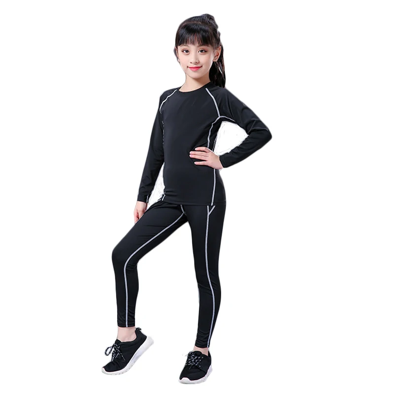 Winter Children's Sports Thermal Underwear Girls Set Quick Dry Long Johns Kids Warm Thermo Underwear Compression Sportswear