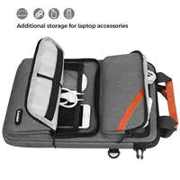 iCozzier 12.9-13.3 inch Laptop Shoulder Bag, Double Pocket  Laptop Sleeve Tablet Case for MacBook Pro 14, iPad Pro 12.9 2018-202 - Image 5