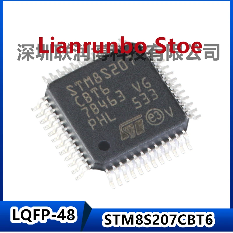 

New original STM8S207CBT6 LQFP-48 24MHz/128KB flash memory/8-bit microcontroller MCU