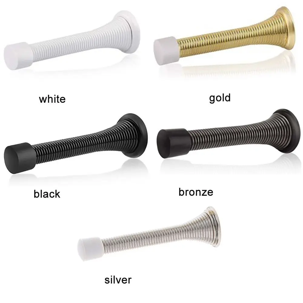 Silicone Door Stopper Door Stopper Bumpers Door Stopper Iron Spring Door Crash Pad Door Handle Guard Anti-Collision Wall Protector