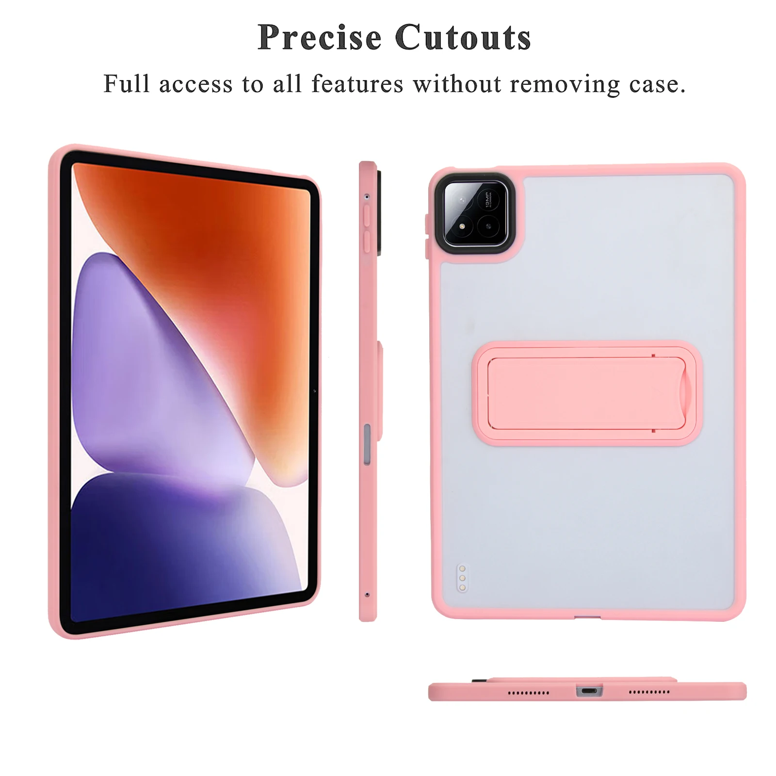 Durable Stand Back Hard Tablet Cover - Universal Fit