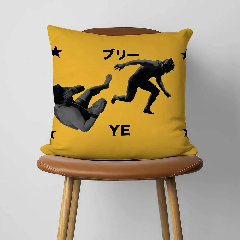K-Kanye West Bully 30x30cm 45x45cm 베개 케이스 장식 보호 커버 소파 거실 홈 오피스용 편안하고 부드러운 소파 거실 홈 오피스
