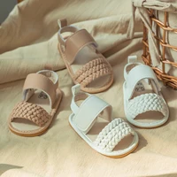 Summer Classic Baby Sandals Solid Colour Anti-slip Rubber Sole Baby Girl Soft Casual Shoes Newborn Toddler Bed Shoes 0-18M 1