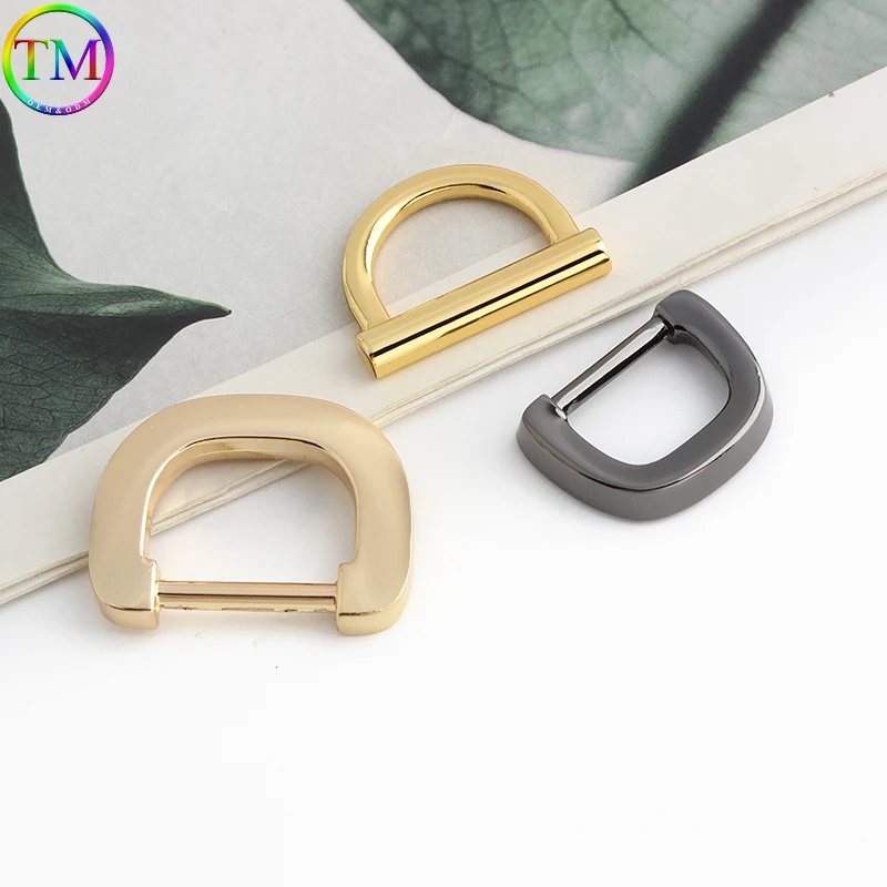 10-50Pcs Metal D Ring Buckle Die-Casting D Eye Buckle Clasp For Diy Leather Handbag Hardware Accessories straps for bags