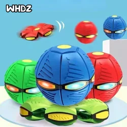 Balle volante UFO à lancer plat, hélicoptère avec lumière LED, jouet magique, jeu de plage, de jardin en plein air, balles de sport pour enfants 