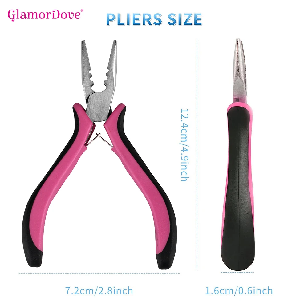 Remover Plier Hair Capsules Tongs 3 Holes Mini Plier For Micro Nano Ring Hair Extensions Applicates 1Pc Extension Pliers