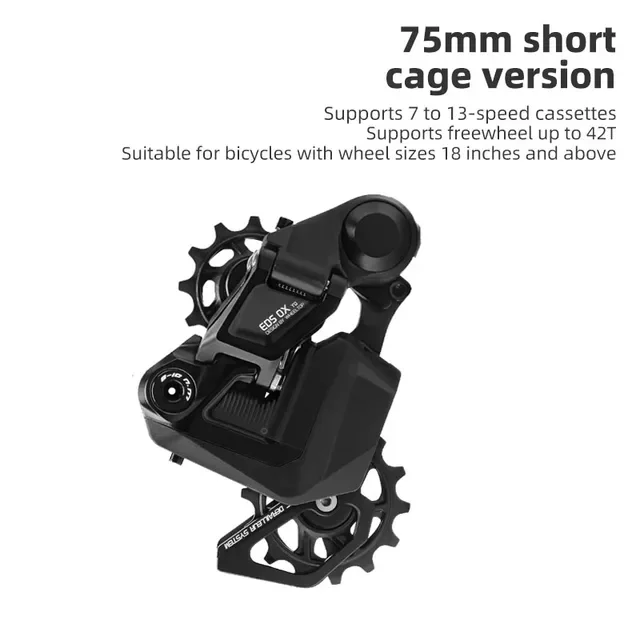 Roue TOP EDS GX vélo dérailleur électronique 7-14 vitesses cadran de doigt dérailleur arrière sans fil vtt route gravier vélo pièce de changement de vitesse  18