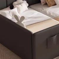 Lit De chambre minimaliste esthétique moderne Double enfants lit De luxe dormir reine Cama De Lujo Para dortoir meubles De maison 5
