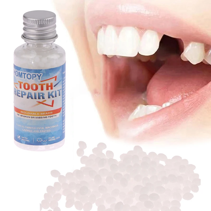 

30ml Resin Tooth Repair Glue Shapeable Teeth Gaps Filling Solid Temporary Teeth Repair False Teeth Glue Safety Dental Supplies