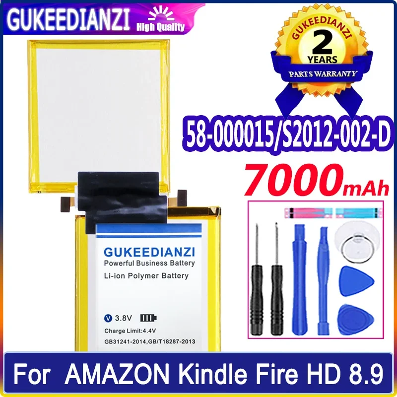 

GUKEEDIANZI Replacement Battery for AMAZON 3HT7G Kindle Fire HD 8.9 KINDLEFIREHD89 KINDLEFIREHD894G 58-000015 S2012-002-D